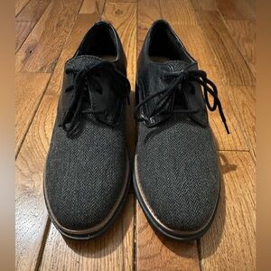Clarks Leather and Tweed Oxford